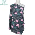 Flamingo Bird Baby Car Seat Canopy Cover INS Stroller Pram Blanket Multi-Use Stretchy Breastfeed Nursing Covers Fox Buggy Cover