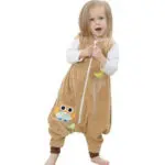 Flannel Warm Sleeping Children Overalls Prevent Kick Halloween Baby Blanket Sleepers Animal Feet Pajamas Christmas Kids Rompers - Image 2