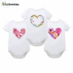 Floral Baby Girls Bodysuits Short Sleeve Newborn Baby Clothing For Girls Infant Summer Spring Body Suits For 0-12Mons Jumpsuit