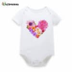Floral Baby Girls Bodysuits Short Sleeve Newborn Baby Clothing For Girls Infant Summer Spring Body Suits For 0-12Mons Jumpsuit - Image 3