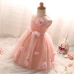 Flower Baby Dresses For Girl Wedding Baby Girl 1 2 Year Birthday Outfits Infant Princess Party Costume New Brand Toddler Clothes - Image 2