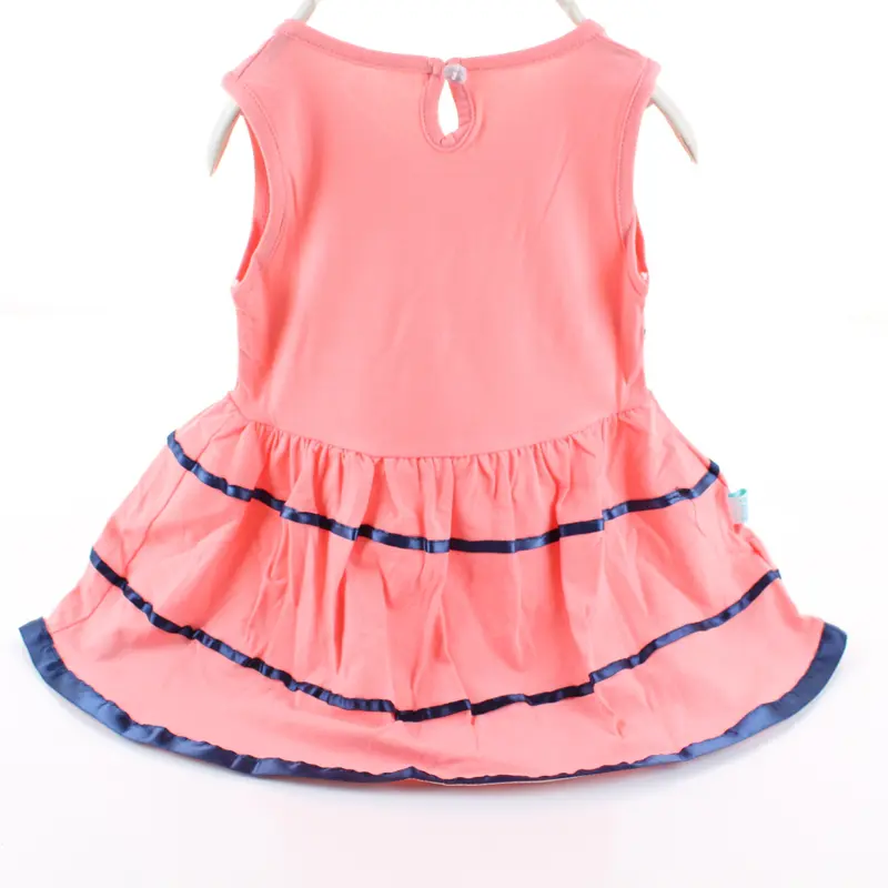 Flower Baby Dresses New Pink Girl Dress Summer Princess Infant Clothes Cotton Toddler Apparel Lovely Sleeveless Girls Clothing - Image 2