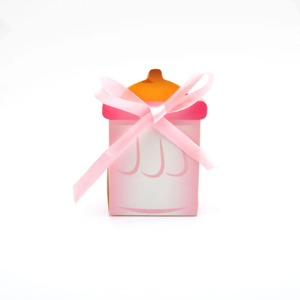 Free Shipping 12pcs Nipple Bottle Baby Shower Favors Baptism Nursery Party Favors Christening Gift Box Birthday Party Supplies - Image 4