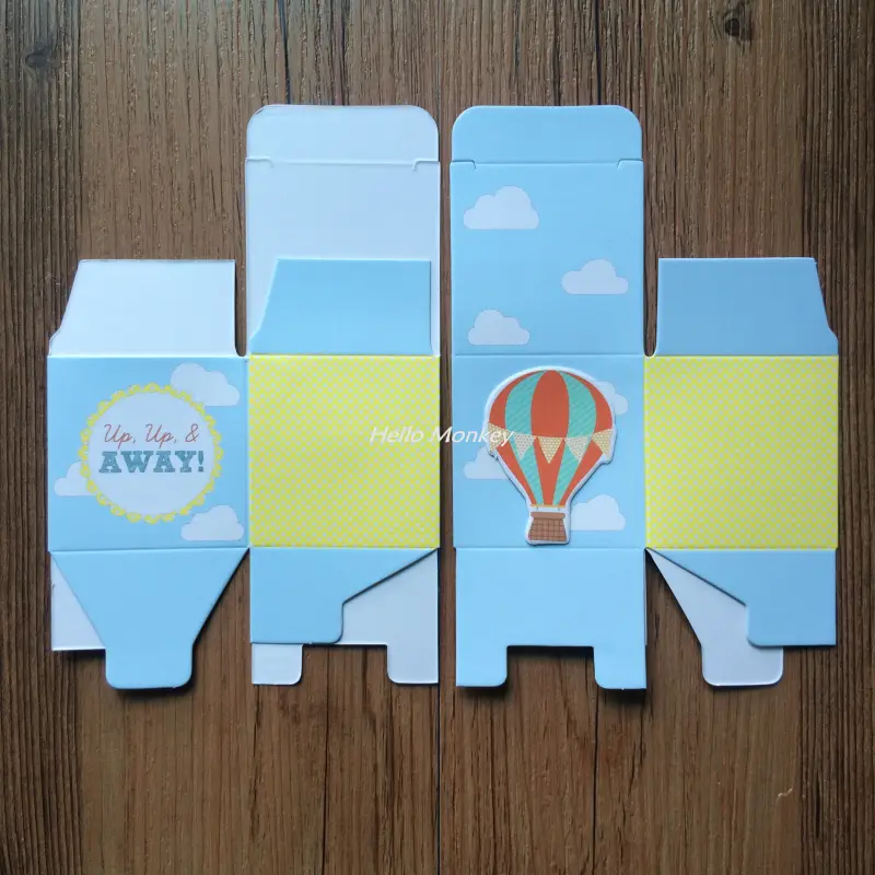 Free Shipping 30PCS "Up, Up and Away" Hot Air Balloon Wedding Candy Favor Box Baby shower Gifts birthday party decorations kids - Image 6