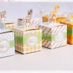 Free Shipping 60PCS Baby Shower Favors Box Safari Animal Wild Favor Box Candy Box Souvenir Boy/Girl Kids Event & Party Supplies