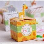 Free Shipping 60PCS Baby Shower Favors Box Safari Animal Wild Favor Box Candy Box Souvenir Boy/Girl Kids Event & Party Supplies - Image 4