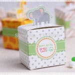 Free Shipping 60PCS Baby Shower Favors Box Safari Animal Wild Favor Box Candy Box Souvenir Boy/Girl Kids Event & Party Supplies - Image 6