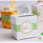Free Shipping 60PCS Baby Shower Favors Box Safari Animal Wild Favor Box Candy Box Souvenir Boy/Girl Kids Event & Party Supplies - Image 6