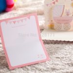 Free Shipping 6pcs/Lot Lovely Invitation Cards 3D Cartoon Baby Shower Invitation Card Baby First Birthday Favor Invitation Card - Image 6
