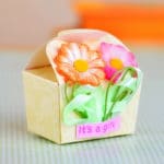 Free Shipping Flower Baby Shower Favor Boxes  Party Baby Shower Boxes 24pcs - Image 2