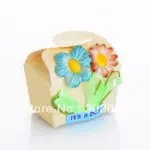 Free Shipping Flower Baby Shower Favor Boxes  Party Baby Shower Boxes 24pcs - Image 3
