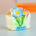 Free Shipping Flower Baby Shower Favor Boxes  Party Baby Shower Boxes 24pcs - Image 6