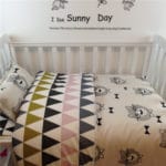 Hipster Cat Baby Nursery Crib Bedding Set