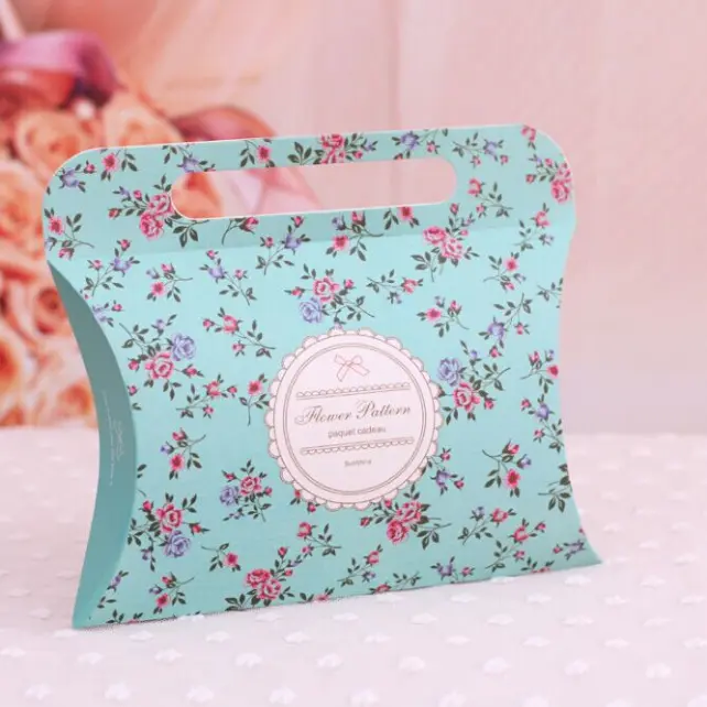 Free shipping 12PCS decoracion boda big size Bow flower Pillow candy box Gift Boxes baby shower favors wedding accessories - Image 3