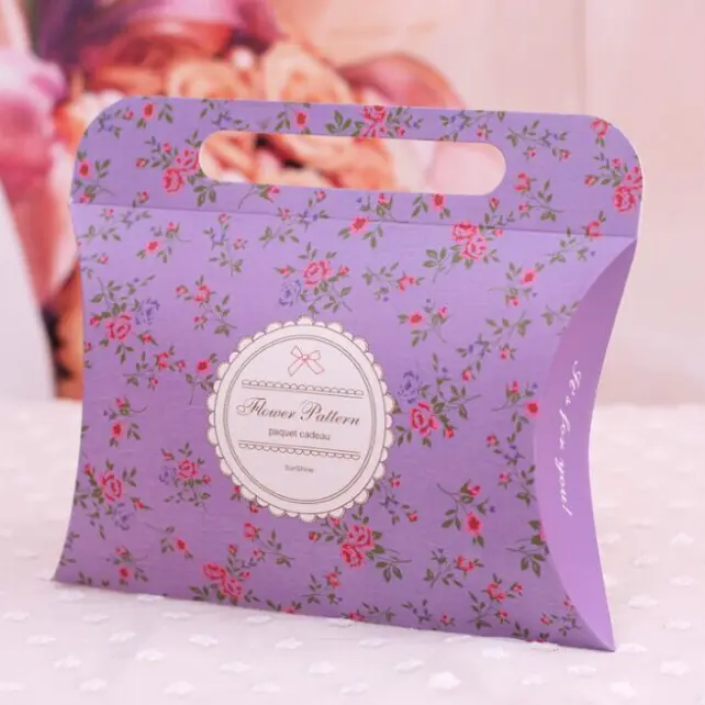 Free shipping 12PCS decoracion boda big size Bow flower Pillow candy box Gift Boxes baby shower favors wedding accessories - Image 5