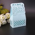 Free shipping Hollow Out Baby Shower Box Candy BOX Pearl Paper Gift Boxes Baby Birthday Party Favor Decoration  50pcs/lot - Image 3