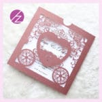Free shipping Laser Cut Luxury Romantic baby carriage Invitation Baby Shower Elegant invitation card Paper Party Decoration - Image 2