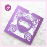 Free shipping Laser Cut Luxury Romantic baby carriage Invitation Baby Shower Elegant invitation card Paper Party Decoration