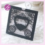 Free shipping Laser Cut Luxury Romantic baby carriage Invitation Baby Shower Elegant invitation card Paper Party Decoration - Image 3