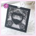 Free shipping Laser Cut Luxury Romantic baby carriage Invitation Baby Shower Elegant invitation card Paper Party Decoration - Image 3
