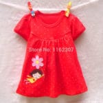 Free shipping summer baby dress high quality cotton summer dress children baby dress