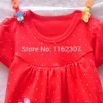Free shipping summer baby dress high quality cotton summer dress children baby dress - Image 3