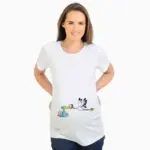 Funny print Storks Send a child Pregnant t-shirt Short Sleeve Maternity Clothes Pregnant Women T Shirts Pregnancy Tee Shirt