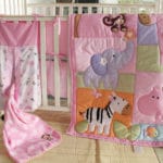 Pink Zoo Baby Bedding baby Crib Nursery Set