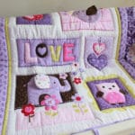 Owls and Elephants 4-5 Piece Baby Bedding Crib Set - Image 2