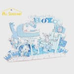 Girl Baby 3D Pop Up Greeting Cards Laser Cut Paper Craft Baby Shower Birthday Invitations Souvenirs Gift Wishes Card For Lover - Image 2