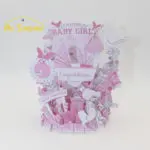 Girl Baby 3D Pop Up Greeting Cards Laser Cut Paper Craft Baby Shower Birthday Invitations Souvenirs Gift Wishes Card For Lover - Image 4