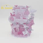 Girl Baby 3D Pop Up Greeting Cards Laser Cut Paper Craft Baby Shower Birthday Invitations Souvenirs Gift Wishes Card For Lover - Image 5