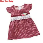 Girls Dress New Dot print Baby Bohemian Beach dresses sleeveless Children's clothing kids vestidos