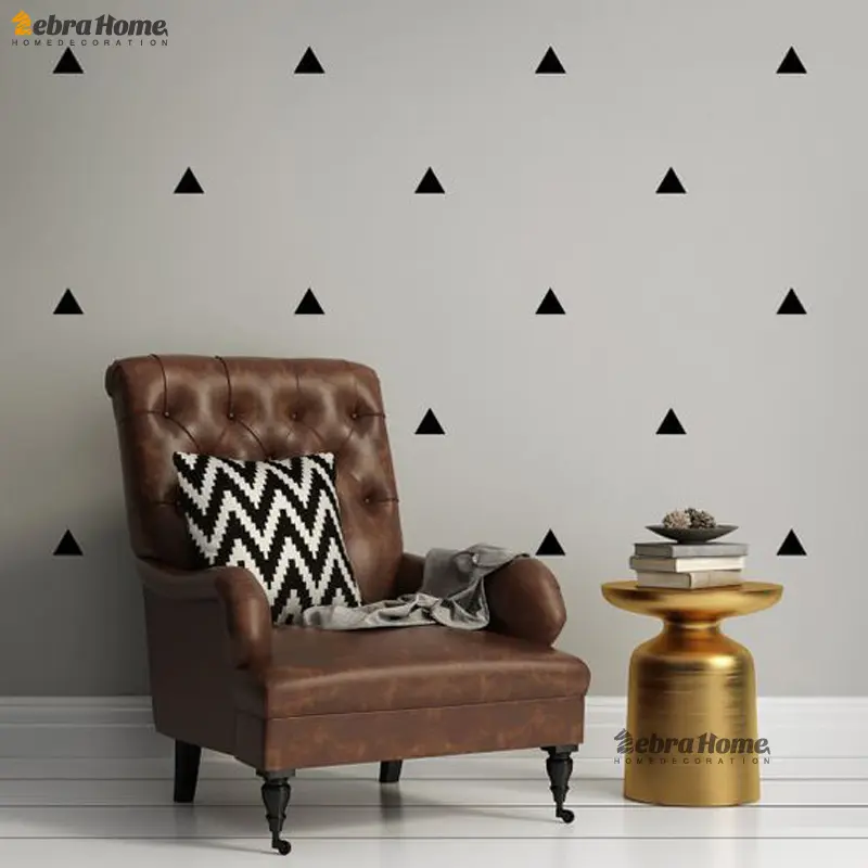 Gold Triangles Wall Sticker Removable Home Decor Art Wall Decals Small Baby Wallpapers Geometric Nordic Triangle Wall Stickers - Image 4