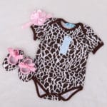 HE Hello Enjoy Bodysuit baby girl 2017 Baby girl clothes sets girl clothes outfits (Bodysuits+Accessories + Baby First Walkers) - Image 4