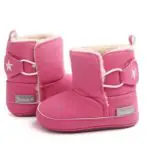 HONGTEYA hot sale baby Super Warm Bow Shoes Fashion Sweet Winter Baby Girl Princess Crib Bebe Snow Soft Soled snow Boots - Image 2
