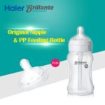 Haier Brillante BPA Free PP Feeding Bottle Original Fast Flow Nipple Set For 6m+ Baby