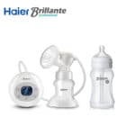 Haier Brillante  Electric Breast Pump USB /AA Battery With 230mL PP Baby Feeding Bottle  Anti-flatulence Milk Bottle 8oz