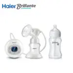 Haier Brillante  Electric Breast Pump USB /AA Battery With 230mL PP Baby Feeding Bottle  Anti-flatulence Milk Bottle 8oz