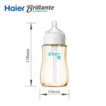 Haier Brillante PES Baby Bottles  Infant Newborn Natural Feeding Bottle with Nipple Nursing Bottle 260ml 9 Ounce BPA Free - Image 4