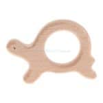 Handmade Natural Wooden Animal Shape Baby Kids Teether Teething Toy Shower Gift  #T026# - Image 2