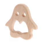 Handmade Natural Wooden Animal Shape Baby Kids Teether Teething Toy Shower Gift  #T026#