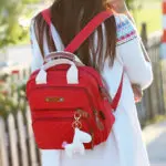 High Level Canvas Colorful Mommy Diaper Bag Baby Nappy Bags Maternity Mommy Women Backpack/Handbag/Messenger Three-In-One Bag - Image 5