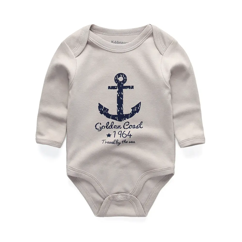 High Quality Stripe Round Collar Long Sleeves Bodysuit Baby Cheap Unisex Newborn Clothes 0-24 months - Image 5