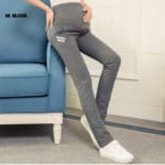 High Waist Cotton Autumn Winter Maternity Clothing Elastic Waist Sports Pants&Capri for Pregnant Women Maternity Pants Overalls
