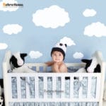 Hot Cartoon Cloud Wall Stickers For Kids Room Baby Wall Art Decals Removable Cute Home Decoration Art Wall Decor Wallpaper - Image 2