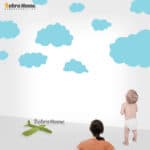Hot Cartoon Cloud Wall Stickers For Kids Room Baby Wall Art Decals Removable Cute Home Decoration Art Wall Decor Wallpaper