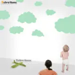 Hot Cartoon Cloud Wall Stickers For Kids Room Baby Wall Art Decals Removable Cute Home Decoration Art Wall Decor Wallpaper - Image 3