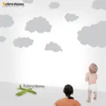 Hot Cartoon Cloud Wall Stickers For Kids Room Baby Wall Art Decals Removable Cute Home Decoration Art Wall Decor Wallpaper - Image 4