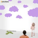 Hot Cartoon Cloud Wall Stickers For Kids Room Baby Wall Art Decals Removable Cute Home Decoration Art Wall Decor Wallpaper - Image 6